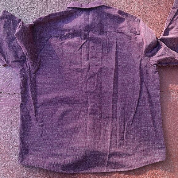 Dickies Men's Long Sleeve Workshirt WINE JQRD DOTS Size 2XL(50-52) DIC55037GD - Picture 7 of 8